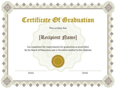Free Printable Diploma Template Bachelor Degree Certificate Template