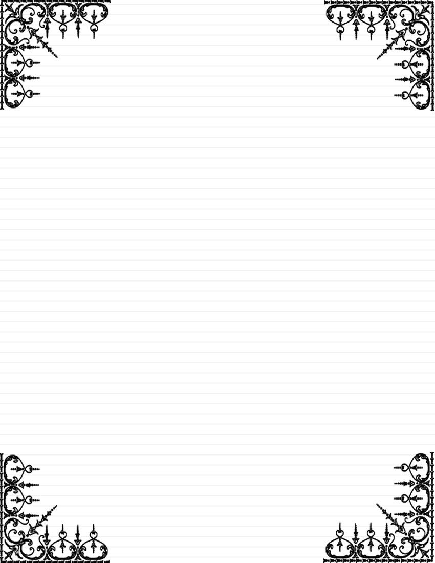 Free Printable Elegant Stationery Templates Day 5 Write A Note Card or Short Letter to A Loved One