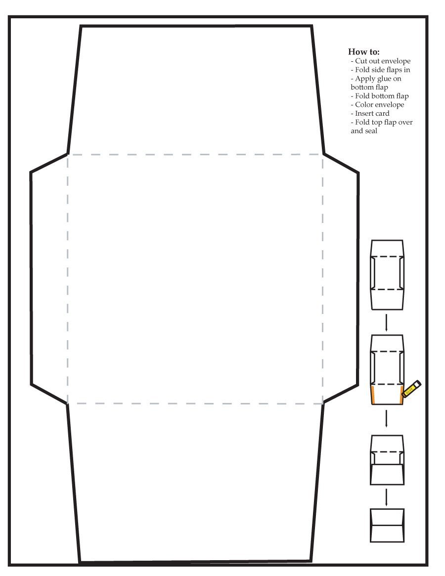 Free Printable Envelope Templates 40 Free Envelope Templates Word Pdf Template Lab