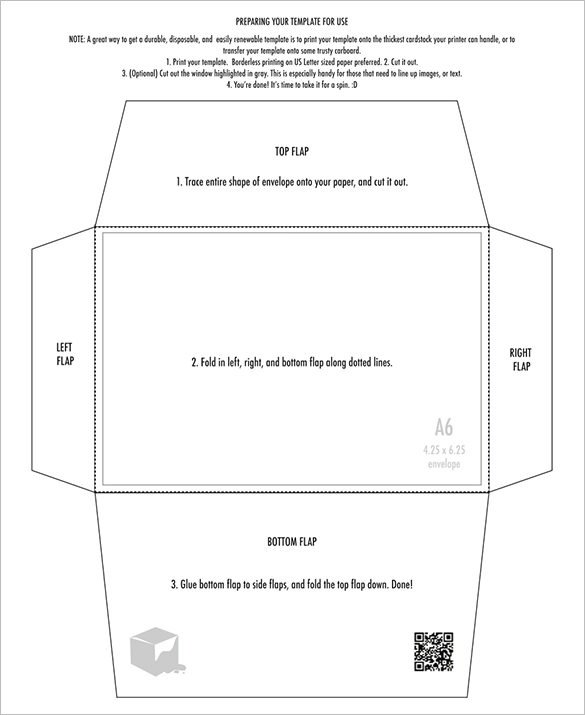 Free Printable Envelope Templates 4×6 Envelope Templates – 9 Free Printable Word Pdf Psd