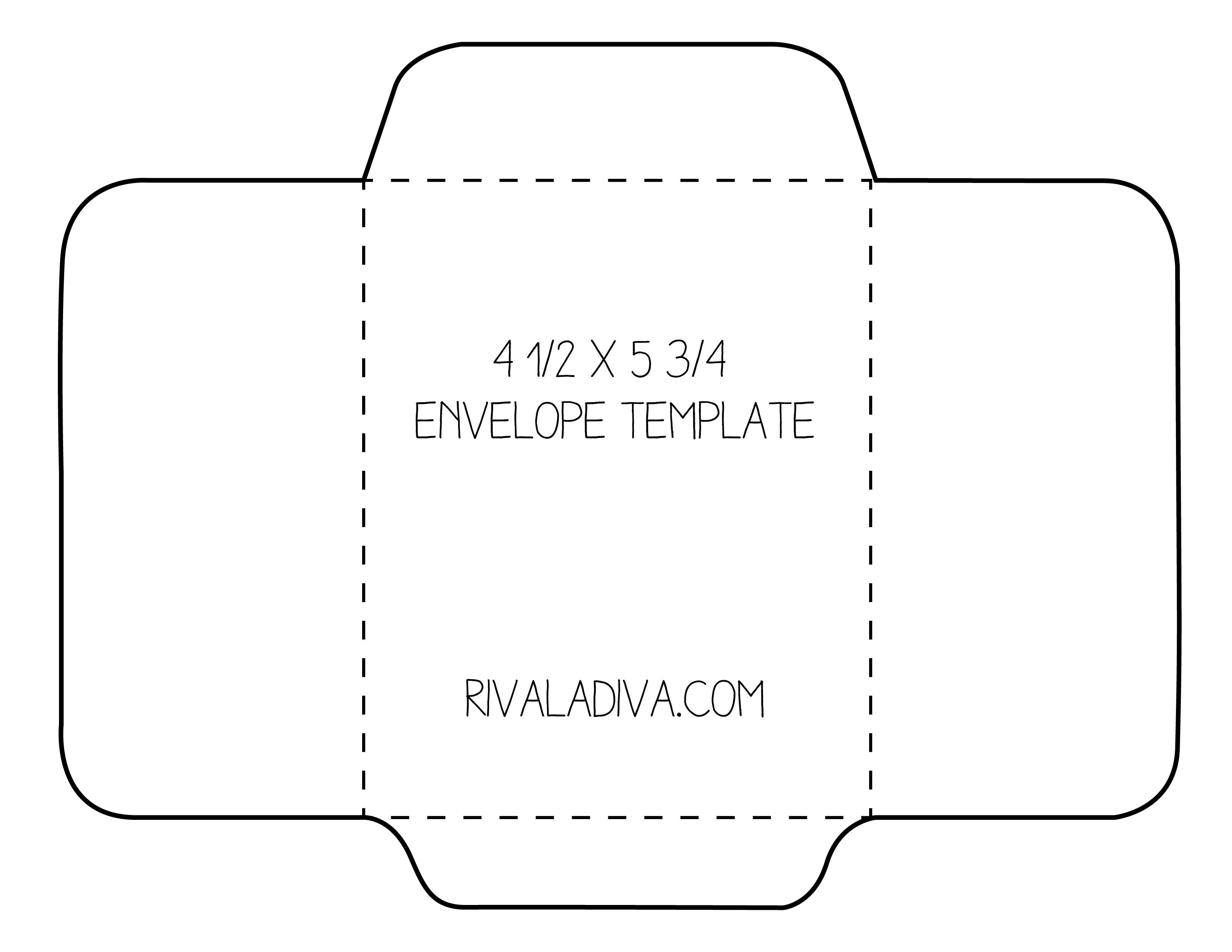 Free Printable Envelope Templates Envelope Template