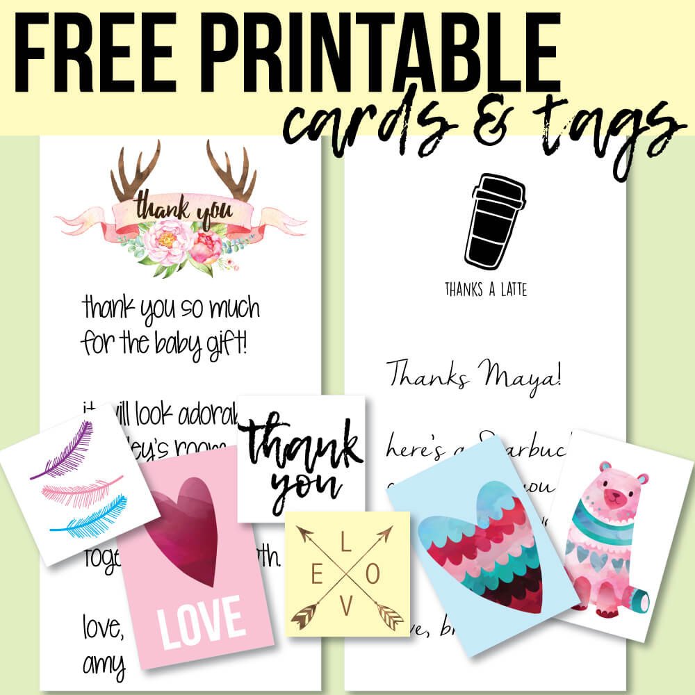Free Printable Favor Tags Free Printable Thank You Cards and Tags for Favors and Gifts