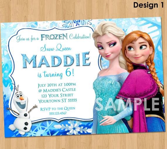Free Printable Frozen Invites Frozen Invitation Frozen Birthday Invitation Disney Frozen
