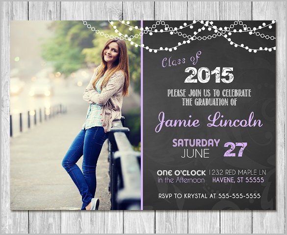 Free Printable Graduation Announcement Template 25 Graduation Invitation Templates Psd Vector Eps Ai