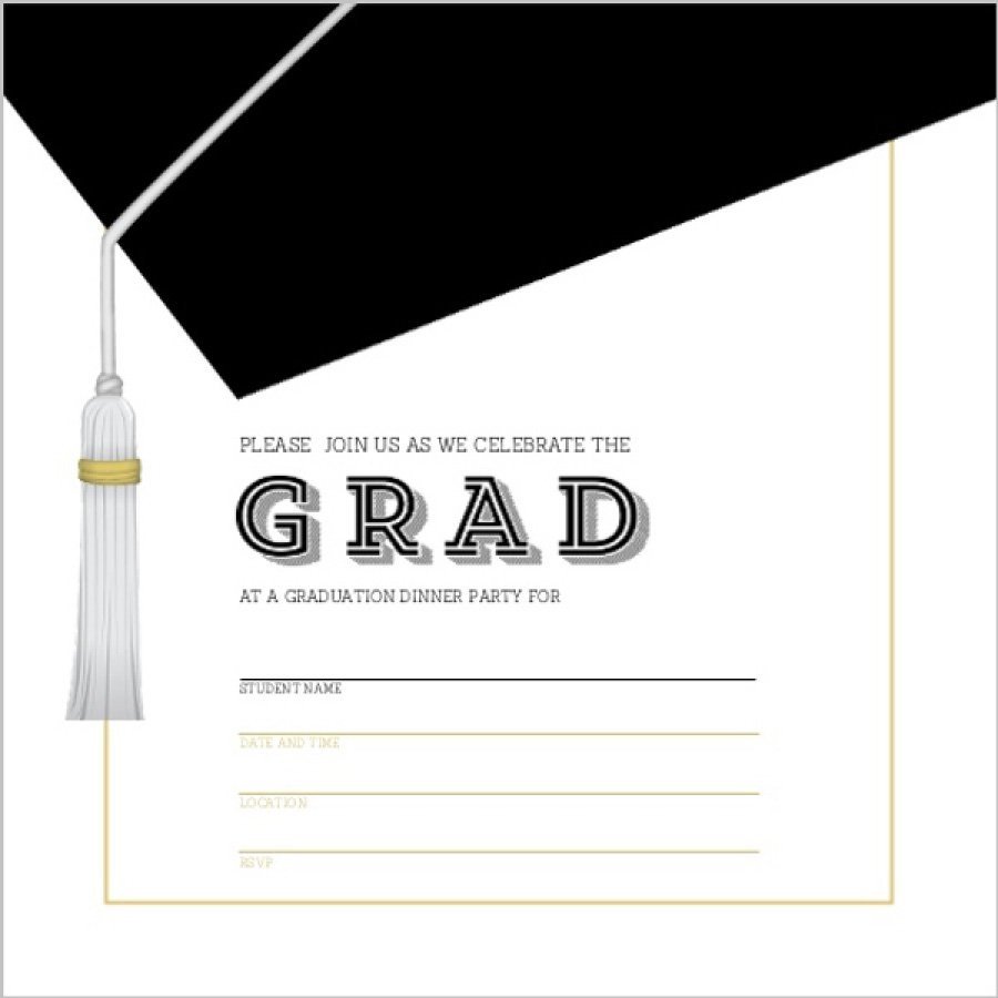 Free Printable Graduation Announcement Template 40 Free Graduation Invitation Templates Template Lab