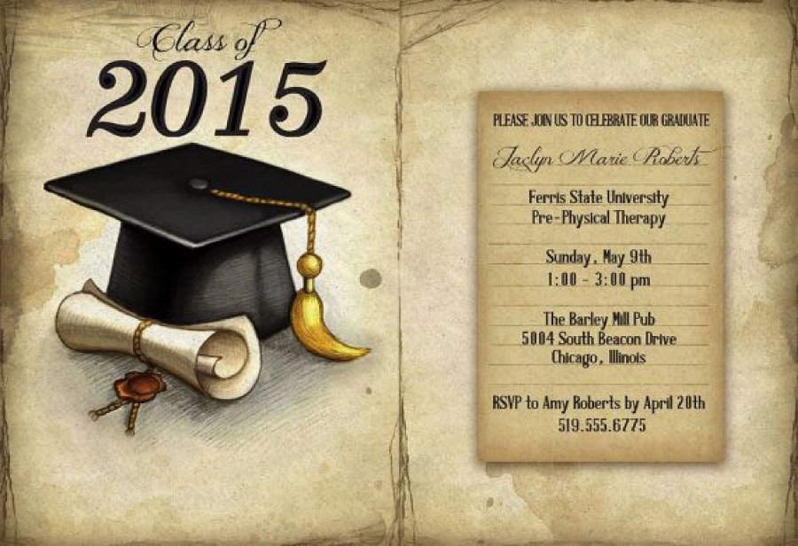 Free Printable Graduation Announcement Template 40 Free Graduation Invitation Templates Template Lab