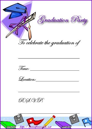 Free Printable Graduation Announcements Graduation Invitations and Announcements