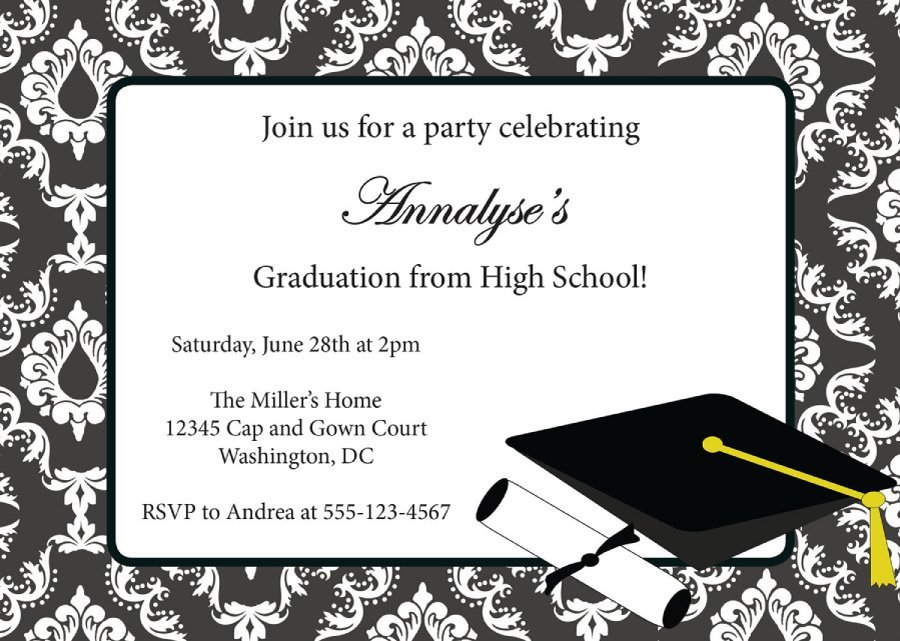 Free Printable Graduation Invitation Templates 40 Free Graduation Invitation Templates Template Lab