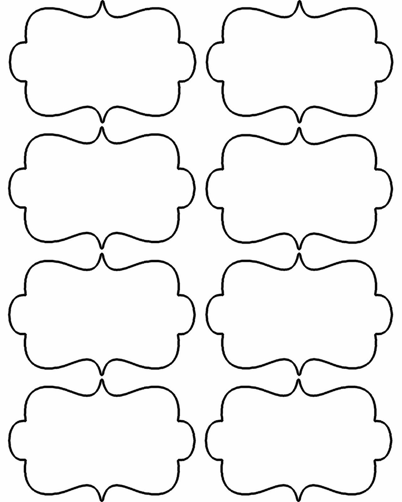 Free Printable Labels Template Freebie Week Gift Tags and Labels