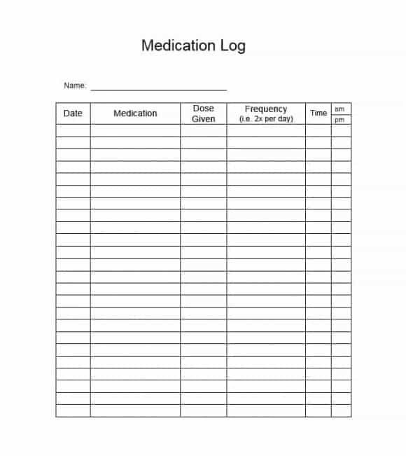 Free Printable Medication List Template 58 Medication List Templates for Any Patient [word Excel