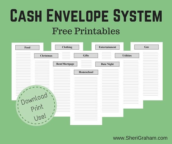 Free Printable Money Envelopes Free Printable Cash Envelope System Money Saving Mom