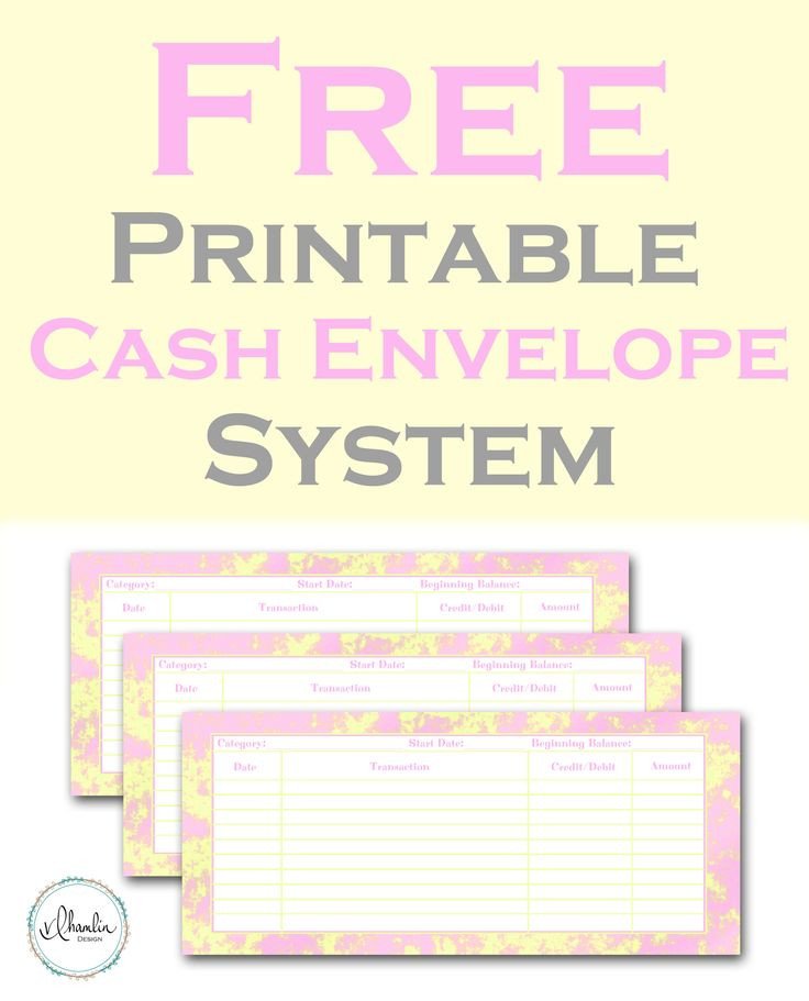 Free Printable Money Envelopes Free Printable Cash Envelope System Strawberry Lemonade