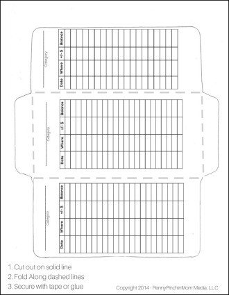 Free Printable Money Envelopes How to Make Your Own Cash Envelopes Free Template