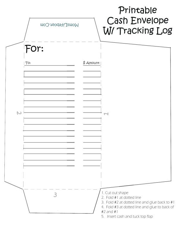Free Printable Money Envelopes organization Archives Momslifeboat