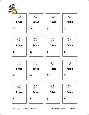 Free Printable Price Tags Template Let S Play Store Free Printable Props for Pretend Play