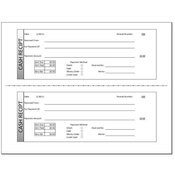 Free Printable Receipt Templates Download A Free Word or Excel Receipt Template
