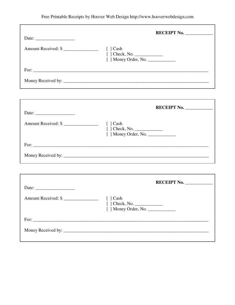 Free Printable Receipt Templates How to Differentiate Receipts From Invoice