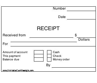 Free Printable Receipt Templates New Printable Cash Receipts