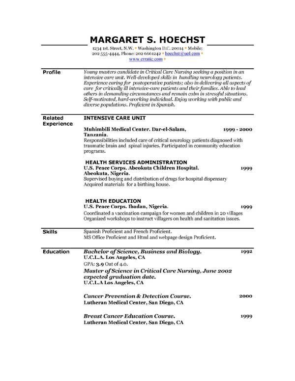 Free Printable Resume Templates Free Printable Resume Template Free Printable Resume
