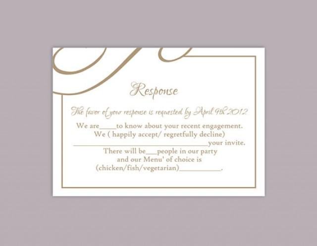 Free Printable Rsvp Cards Diy Wedding Rsvp Template Editable Text Word File Download