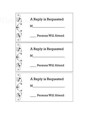 Free Printable Rsvp Cards Printable Poetic Passion Rsvp Cards Template