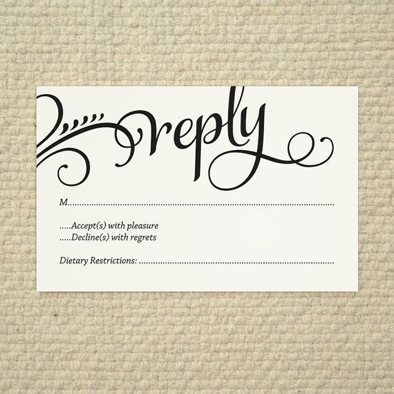 Free Printable Rsvp Cards Wedding Rsvp Love and Cherish Script Diy Printable