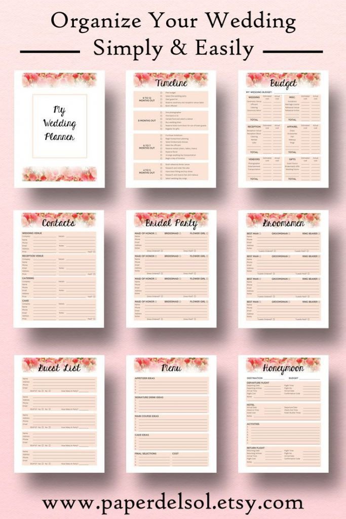 Free Printable Wedding Binder Templates Free Printable Wedding Planner for Wedding Binder