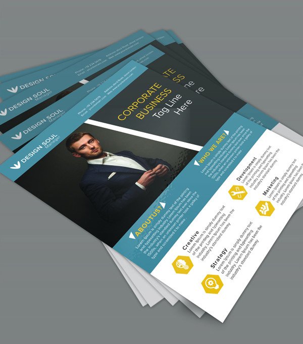 Free Psd Business Flyer Templates Free Corporate Business Flyer Psd Template