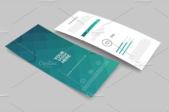 Free Rack Card Mockup Rack Card and Brochure Mockup 2 Product Mockups On