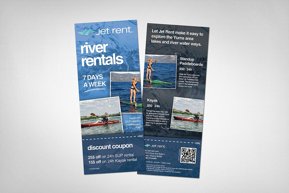 Free Rack Card Mockup Rack Card Mockups Pack Product Mockups On Creative Market