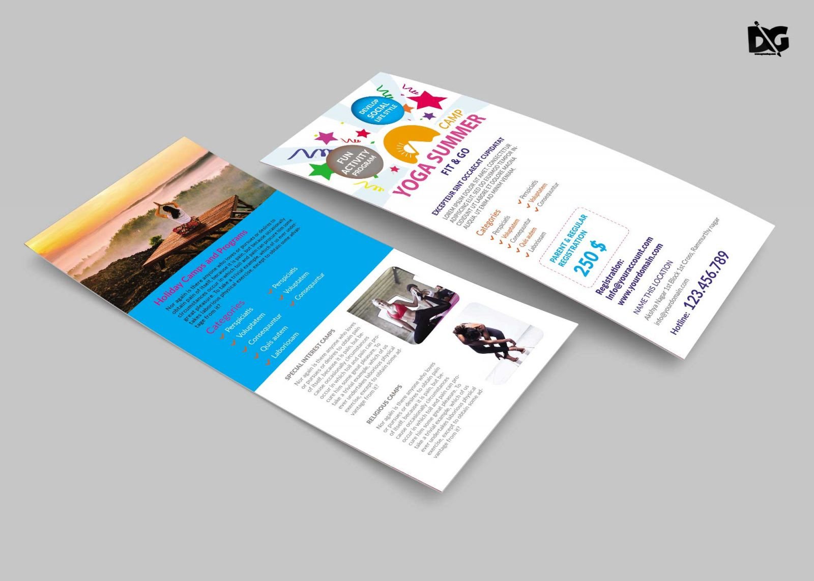 Free Rack Card Mockup Rack Card Psd Mockup Download for Free
