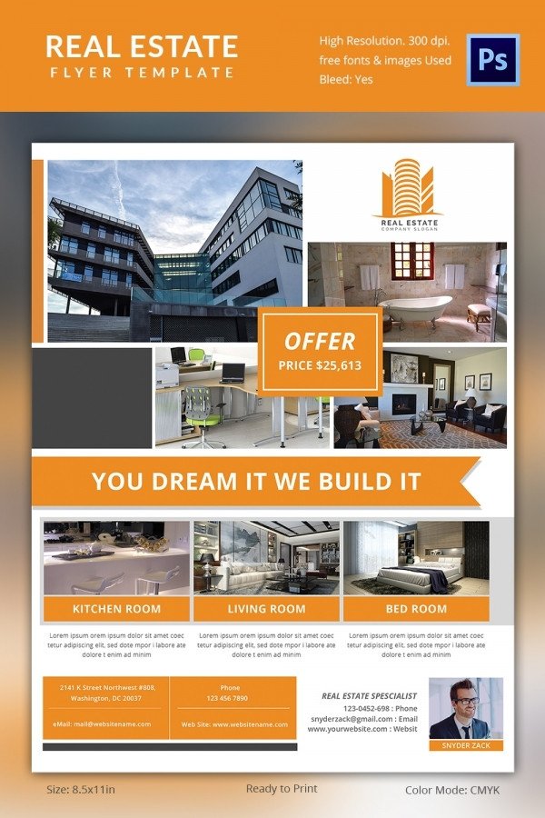 Free Real Estate Brochure Templates Real Estate Flyer Template 37 Free Psd Ai Vector Eps