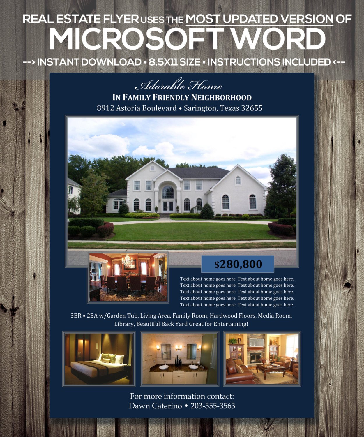 Free Real Estate Brochure Templates Real Estate Flyer Template Microsoft Word Cx Version