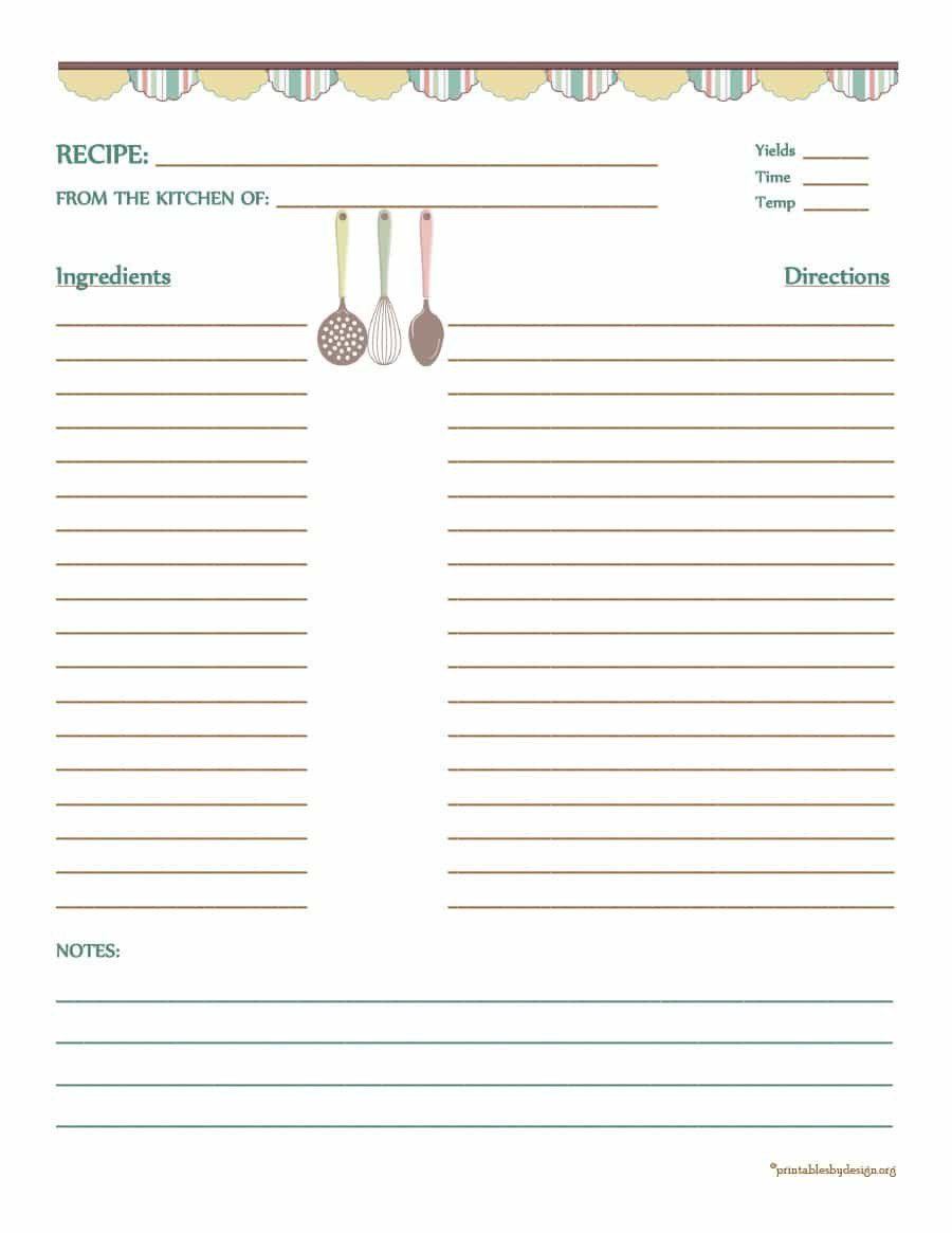 Free Recipe Book Template 44 Perfect Cookbook Templates [ Recipe Book &amp; Recipe Cards]