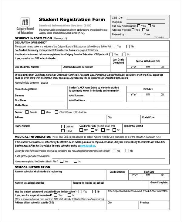 Free Registration forms Template Registration form Template 9 Free Pdf Word Documents