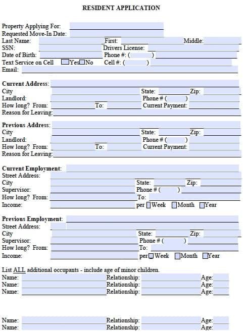 Free Rental Application form Template Free Georgia Rental Application form – Pdf Template