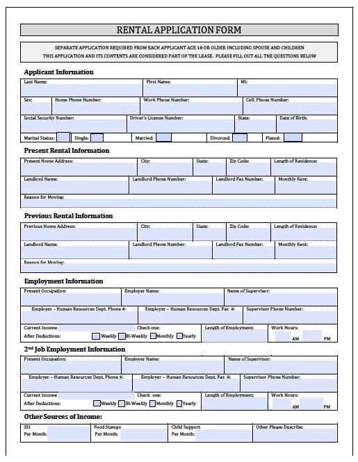 Free Rental Application form Template Free New York Rental Application form – Pdf Template