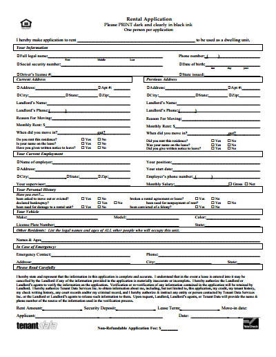 Free Rental Application form Template Rental Application Free Download Create Edit Fill and