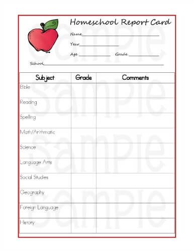 Free Report Card Template 5 Reasons Homeschoolers Should Use Report Cards Printable