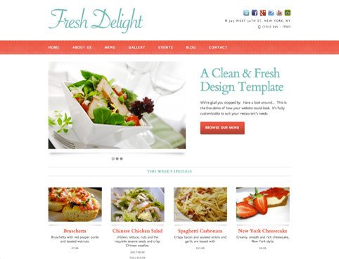 Free Restaurant Website Templates Restaurant Website Design Templates