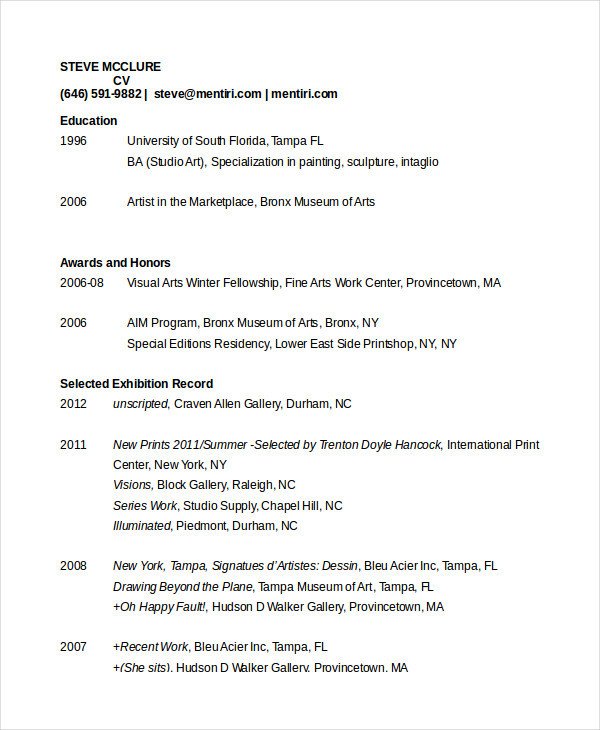 Free Resume Template Pdf 35 Sample Cv Templates Pdf Doc
