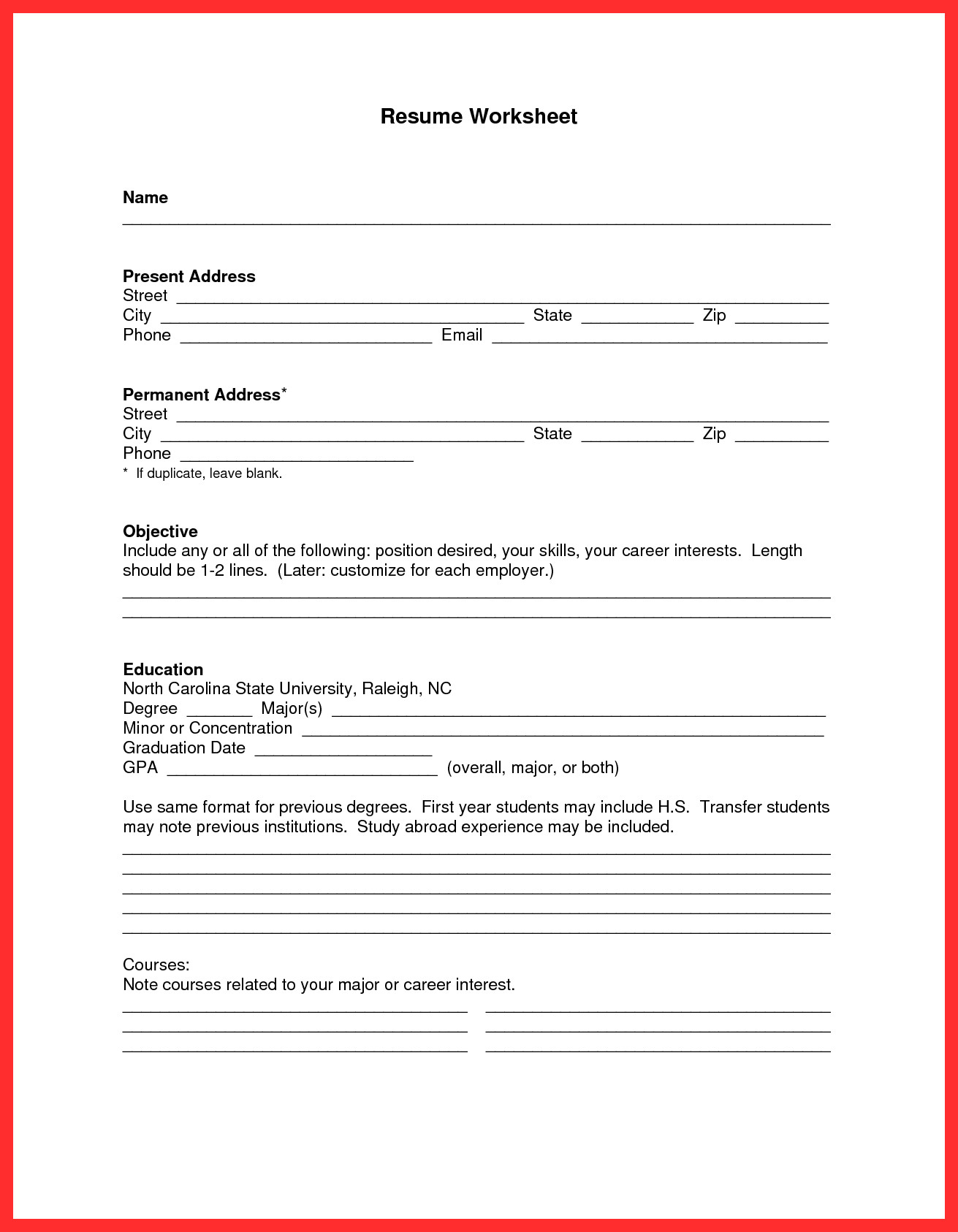 Free Resume Template Pdf Apa Resume Template