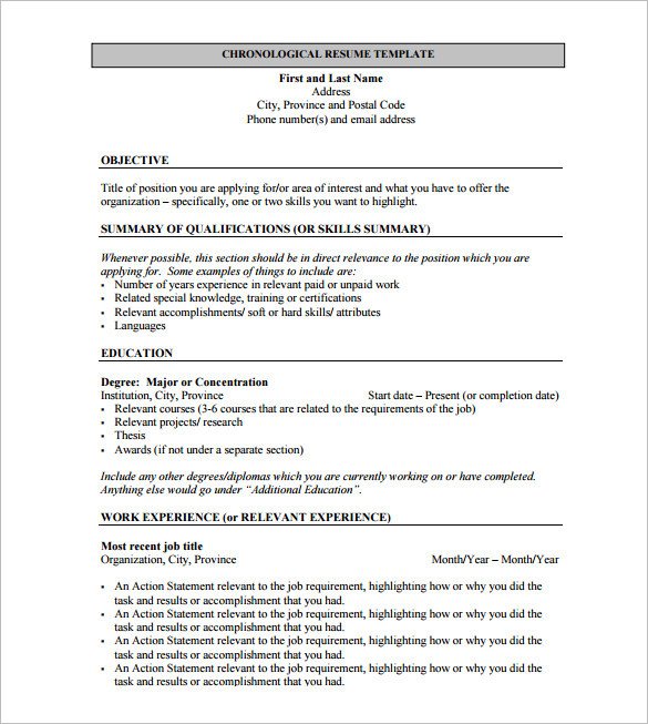 Free Resume Template Pdf Resume Template for Fresher – 10 Free Word Excel Pdf
