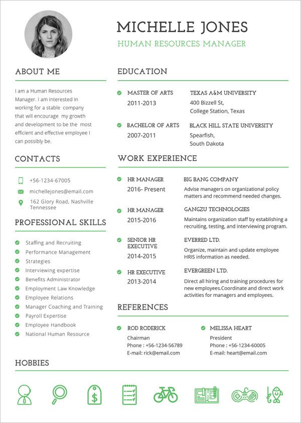 Free Resume Templates Pdf Resume Template 42 Free Word Excel Pdf Psd format