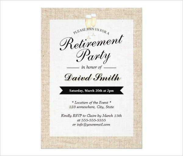 Free Retirement Invitation Templates 36 Retirement Party Invitation Templates Psd Ai Word