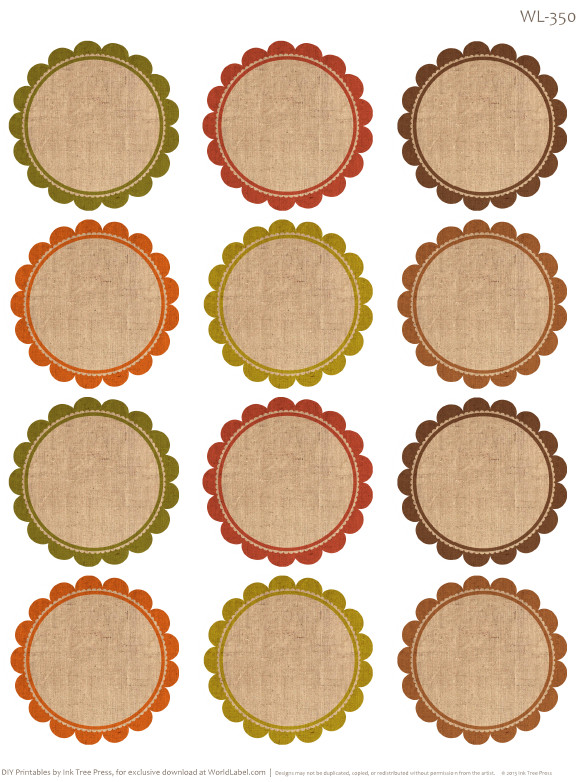 Free Round Label Templates Free Labels for Thanksgiving Leftovers & Digital Papers