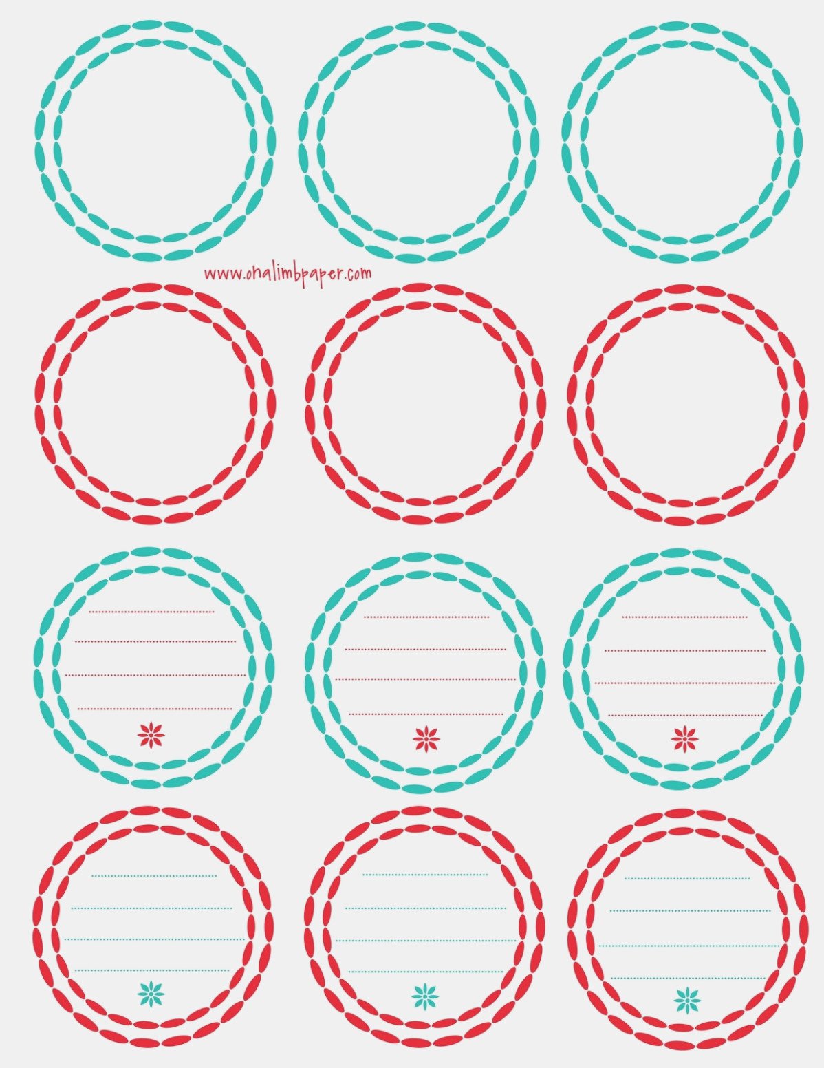 Free Round Label Templates Free Round Label Templates