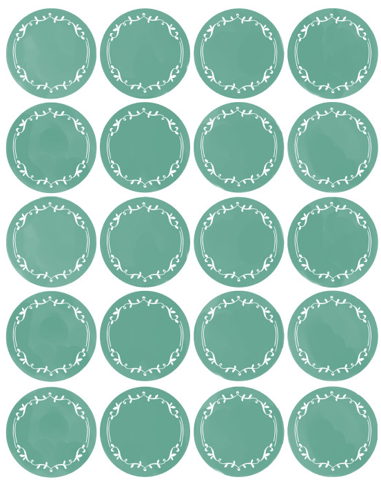Free Round Label Templates Kitchen Spice Jar & Pantry organizing Labels