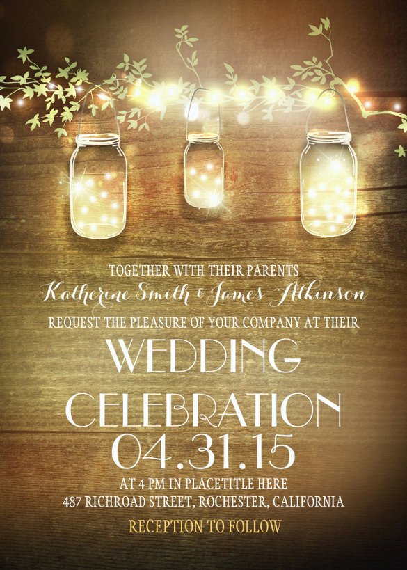 Free Rustic Wedding Invitation Templates 28 Rustic Wedding Invitation Design Templates Psd Ai