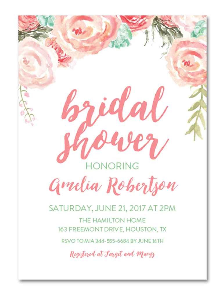 Free Shower Invitation Template Printable Bridal Shower Invitations You Can Diy